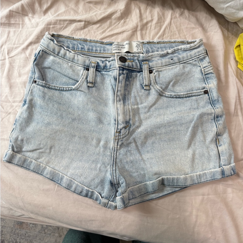 Abercrombie & Fitch Light Wash Jean Shorts